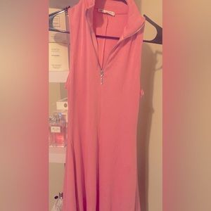 Pink zipper dress